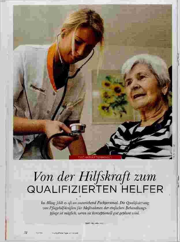 Vorschauseite 1: Von der Hilfskraft zum QUALIFIZIERTEN HELFER