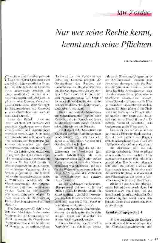 Vorschauseite 1: Nur wer seine Rechte kennt, kennt auch seine Pflichten