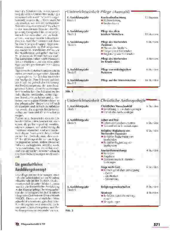 Vorschauseite 2: Im Vordergrund steht die Förderung von persönlicher Kompetenz Palliative Pflege in der Krankenpflegeausbildung
