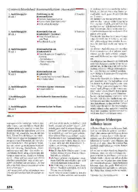 Vorschauseite 5: Im Vordergrund steht die Förderung von persönlicher Kompetenz Palliative Pflege in der Krankenpflegeausbildung