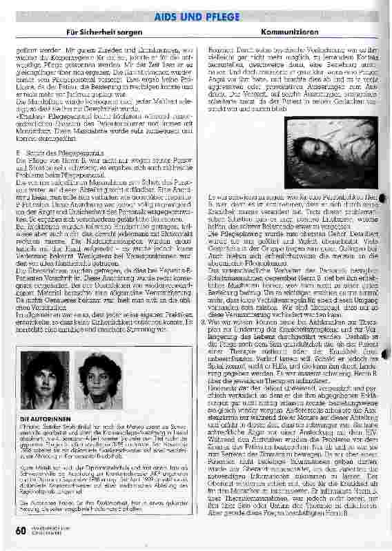 Vorschauseite 5: Pflegeplanung - gerade bei AIDS