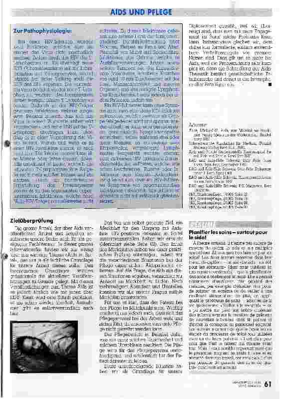 Vorschauseite 6: Pflegeplanung - gerade bei AIDS