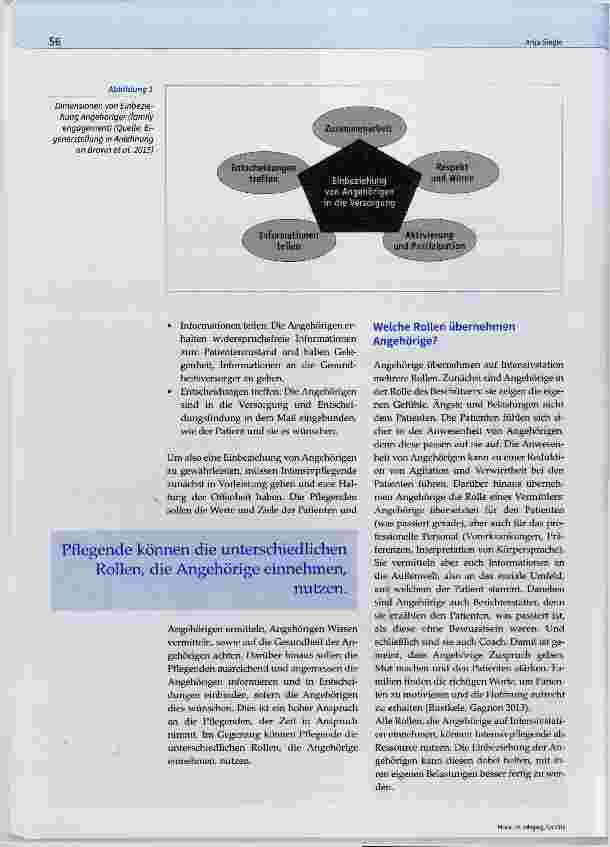Vorschauseite 2: Einbeziehung Angehöriger auf Intensivstation: Aufgabe oder Ressource für Intensivpflegende?