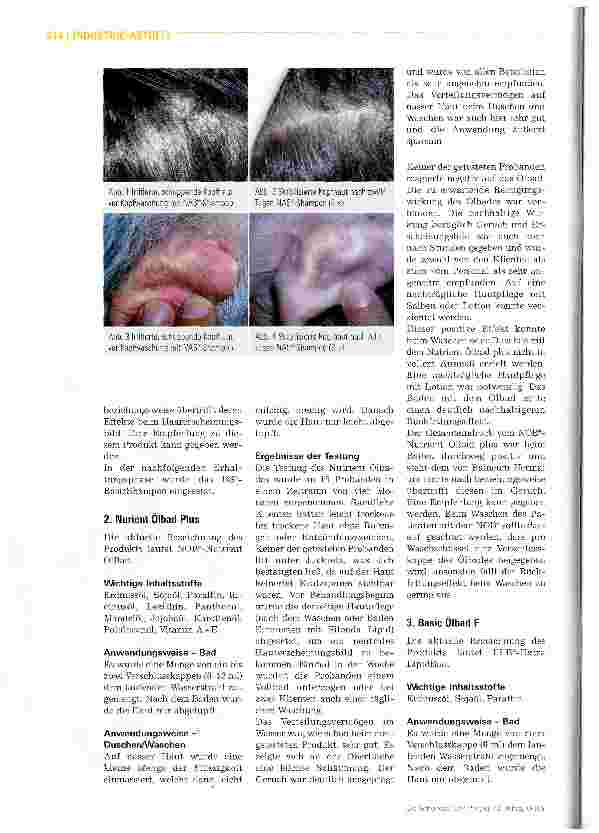 Vorschauseite 2: Klinische Anwendungsbeobachtung: Antischuppenshampoo und Ölbad (dline )