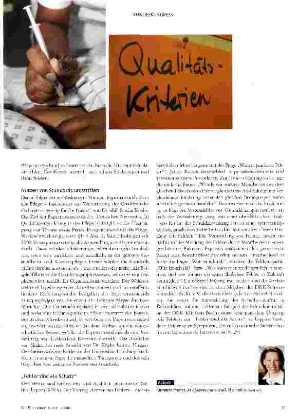Vorschauseite 2: Transparenz und Qualitätssicherung