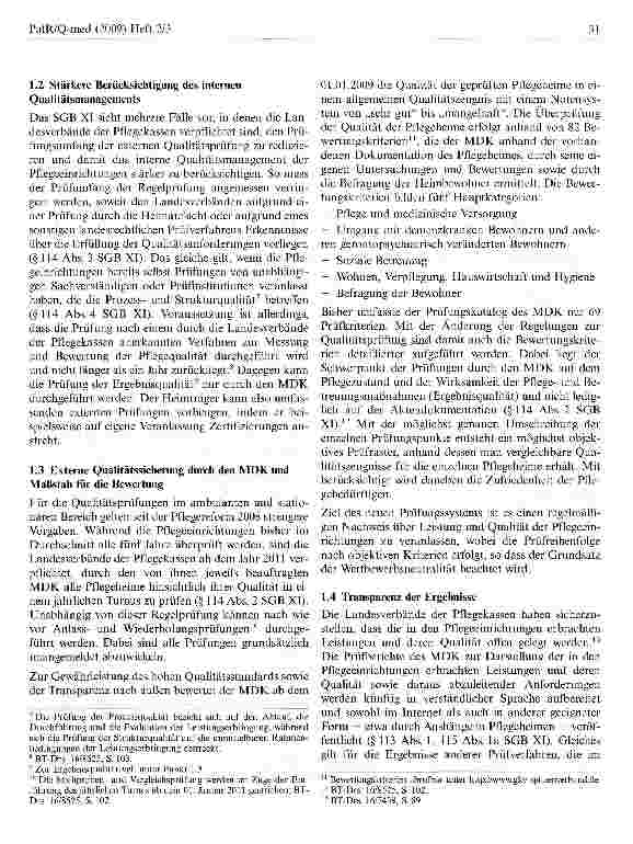 Vorschauseite 2: Qualitätssicherung in Pflegeeinrichtungen nach der Pflegereform 2008