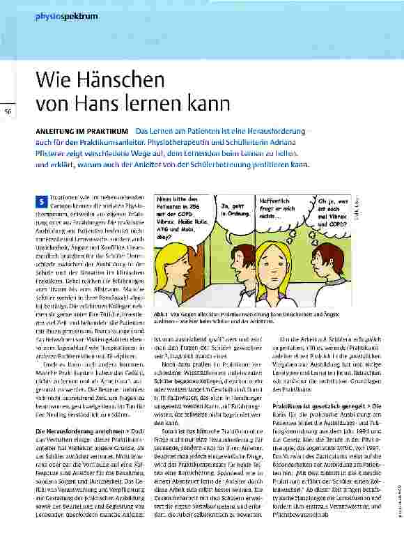 Vorschauseite 1: Wie Hänschen von Hans lernen kann