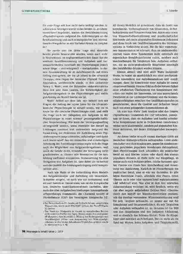 Vorschauseite 5: Schwarz-Weiß oder »Shades of Grey« in der Akademisierungsdebatte zur Physiotherapie? Ein Diskussionsbeitrag und ein Plädoyer für eine vertikale Differenzierung