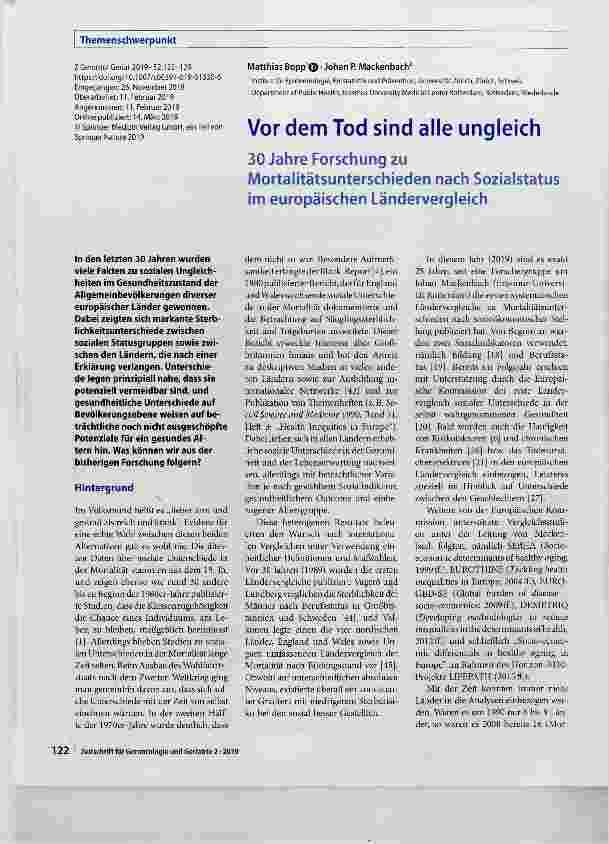 Vorschauseite 1: Vor dem Tod sind alle ungleich