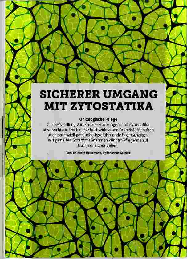 Vorschauseite 1: Sicherer Umgang mit Zytostatika