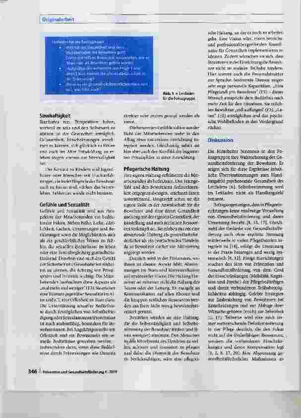 Vorschauseite 4: Gesundheitsförderung in stationären Pflegeeinrichtungen