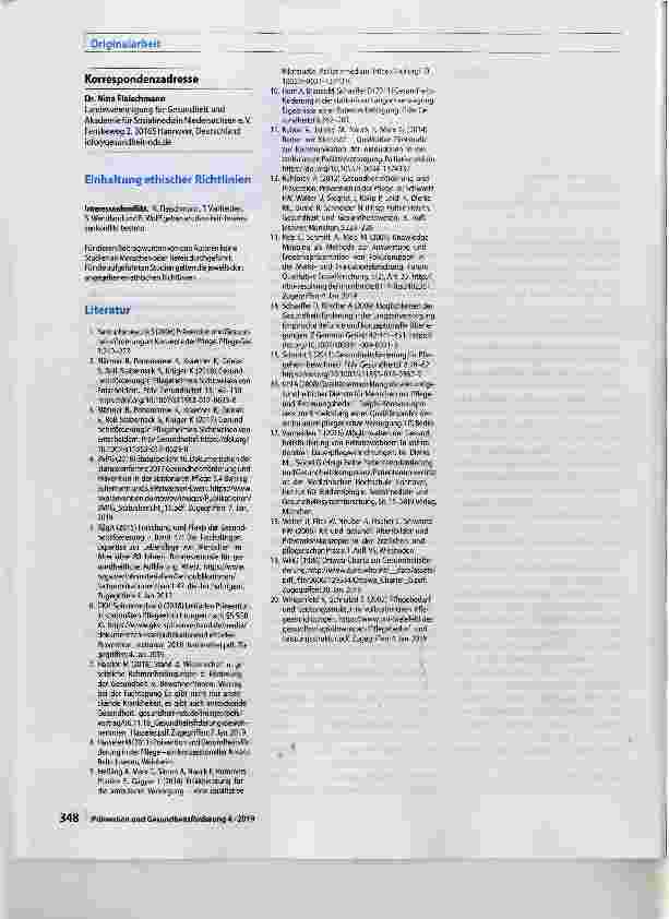 Vorschauseite 6: Gesundheitsförderung in stationären Pflegeeinrichtungen