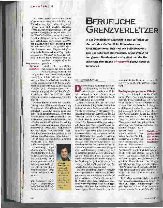 Vorschauseite 1: Berufliche Grenzverletzer