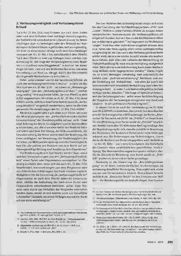 Vorschauseite 2: Die Pflichten des Beamten zur politischen Treue, zur Mäßigung und Zurückhaltung