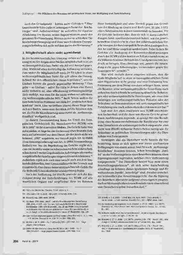 Vorschauseite 3: Die Pflichten des Beamten zur politischen Treue, zur Mäßigung und Zurückhaltung