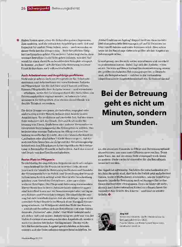 Vorschauseite 3: Fester Platz im Pflegemix