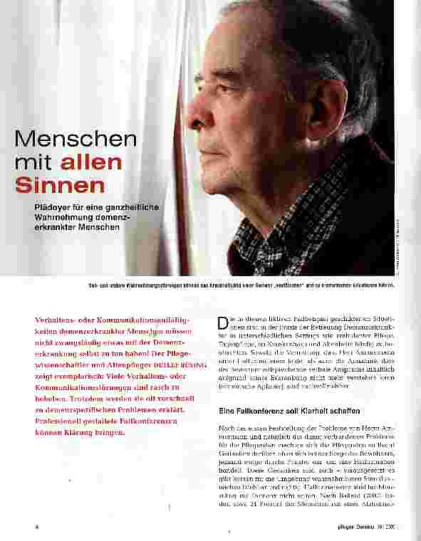 Vorschauseite 1: Menschen mit allen Sinnen