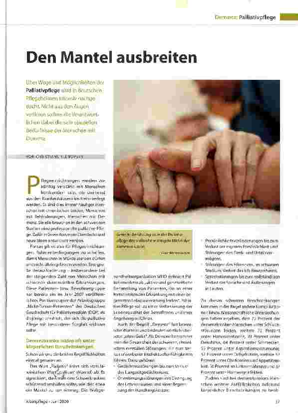 Vorschauseite 1: Den Mantel ausbreiten