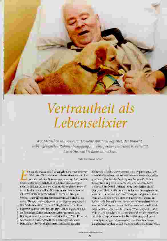 Vorschauseite 1: Vertrautheit als Lebenselixier
