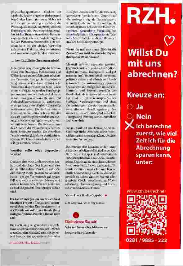 Vorschauseite 4: Denkfabrik Physiotherapie