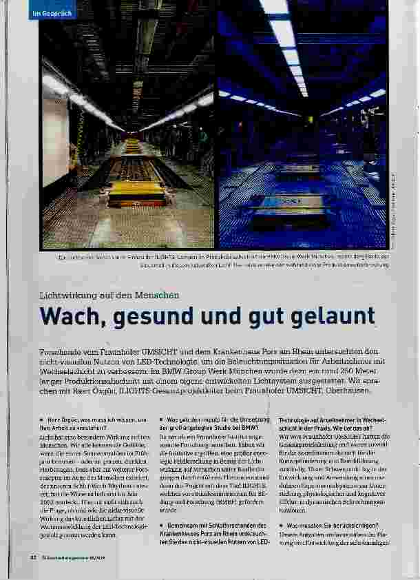 Vorschauseite 1: Wach, gesund und gut gelaunt