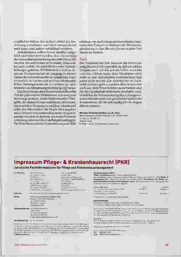 Vorschauseite 4: Leitungsverantwortung bei sexuellen Übergriffen in Gesundheitseinrichtungen