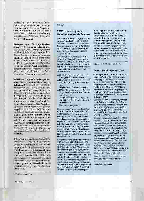 Vorschauseite 2: Brandenburger Pflegende stimmen für die Kammer