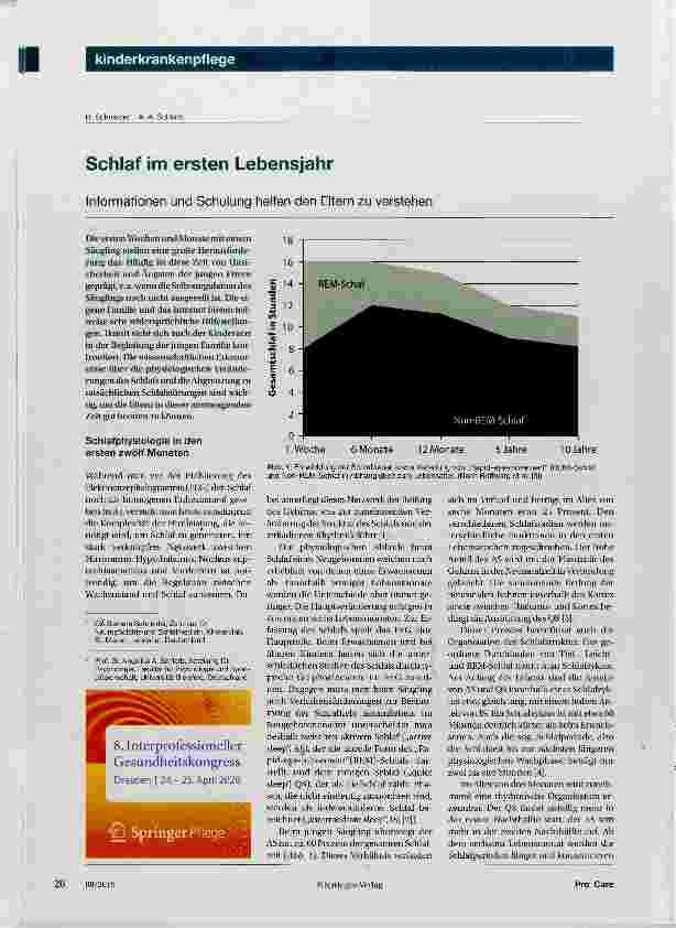 Vorschauseite 1: Schlaf im ersten Lebensjahr