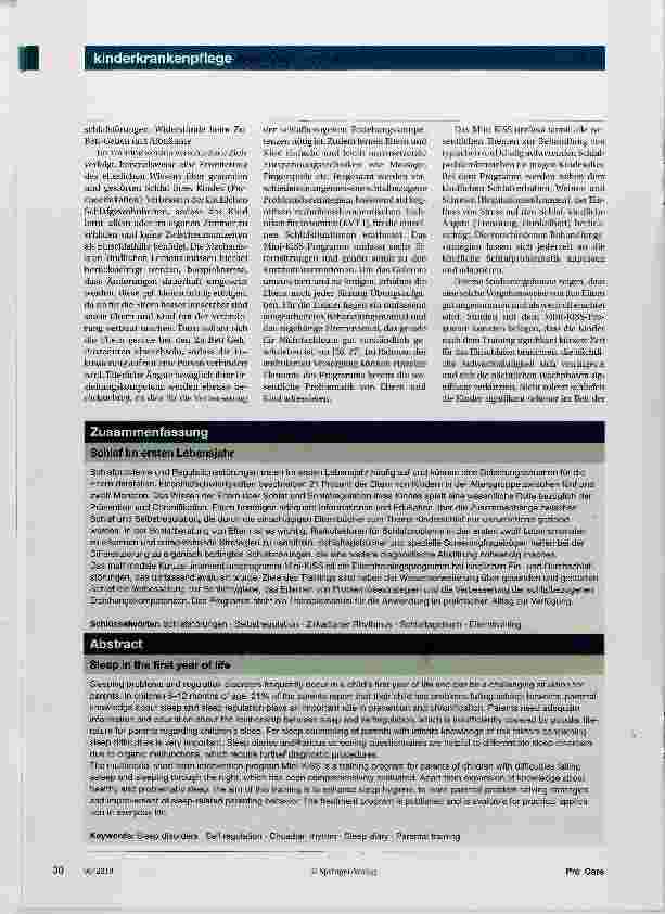 Vorschauseite 5: Schlaf im ersten Lebensjahr