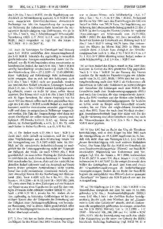 Vorschauseite 3: Der Beginn des Leistungszeitraums wird bestimmt durch die Antragstellung nach § 37 Abs. 1 SGB II: eine Vorschrift, die ein konstitutives Antragserfordernis statuiert, sodass Leist…