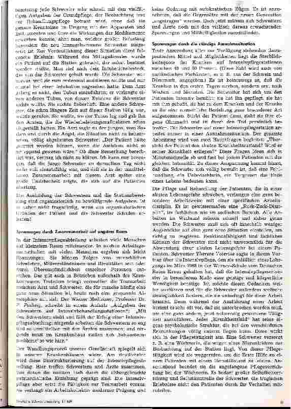 Vorschauseite 3: Physische und psychische Sonderbelastungen auf Intensivpflegeabteilungen