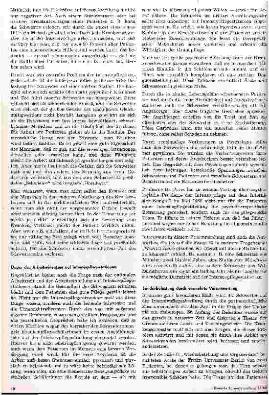 Vorschauseite 4: Physische und psychische Sonderbelastungen auf Intensivpflegeabteilungen
