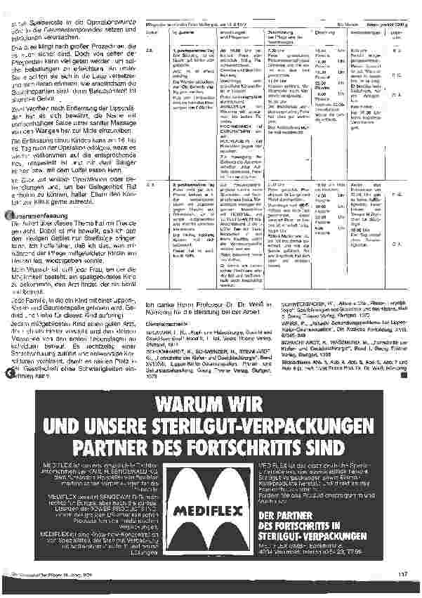 Vorschauseite 4: Kinder mit Lippen-Kiefer-Gaumenspalten deren Behandlung und Pflege 3. Folge (Schluß) Persönlichkeitsentwicklung und soziale Eingliederung