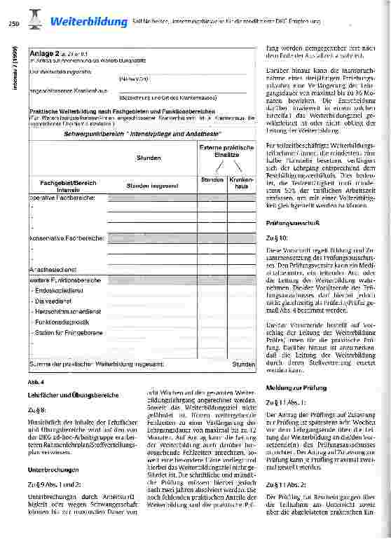 Vorschauseite 4: Umsetzungshinweise für die modifizierte DKG-Empfehlung zur Weiterbildung für Krankenpflegepersonen in der Intensivpflege