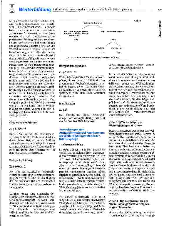 Vorschauseite 5: Umsetzungshinweise für die modifizierte DKG-Empfehlung zur Weiterbildung für Krankenpflegepersonen in der Intensivpflege