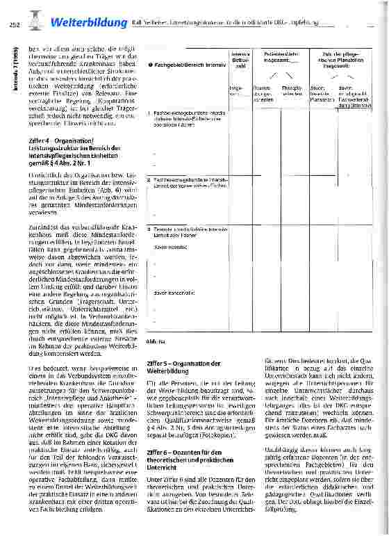 Vorschauseite 6: Umsetzungshinweise für die modifizierte DKG-Empfehlung zur Weiterbildung für Krankenpflegepersonen in der Intensivpflege
