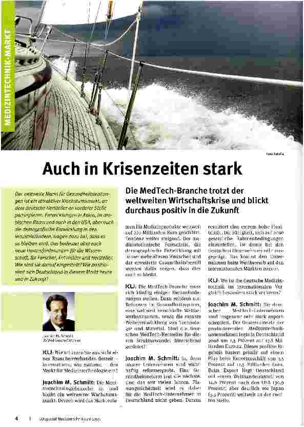 Vorschauseite 1: Auch in Krisenzeiten stark