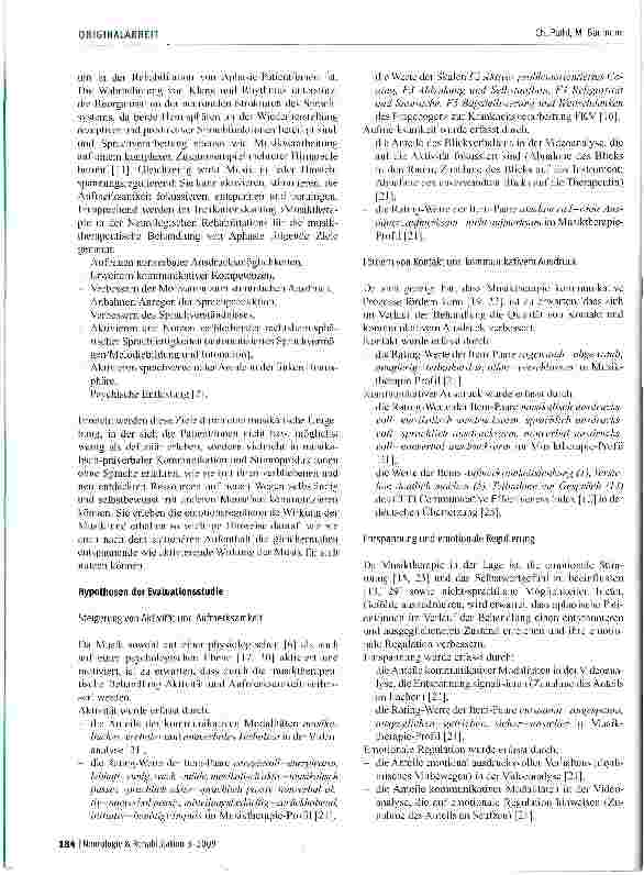 Vorschauseite 2: Evaluation der Wirkung von Musiktherapie in der Rehabilitation von Aphasie