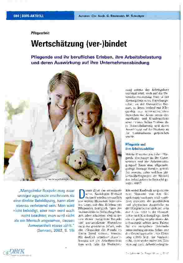 Vorschauseite 1: Wertschätzung (ver-)bindet