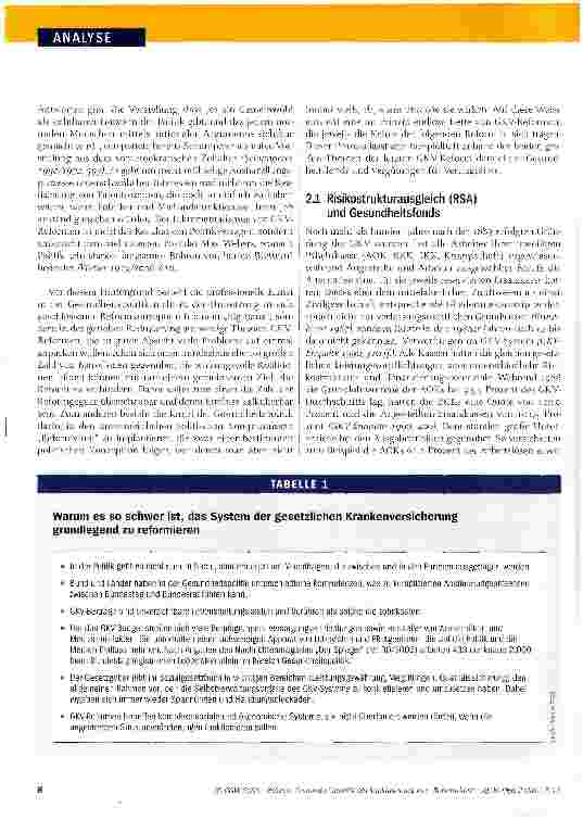 Vorschauseite 2: Gesundheitspolitik als Implantierung von „Reformviren