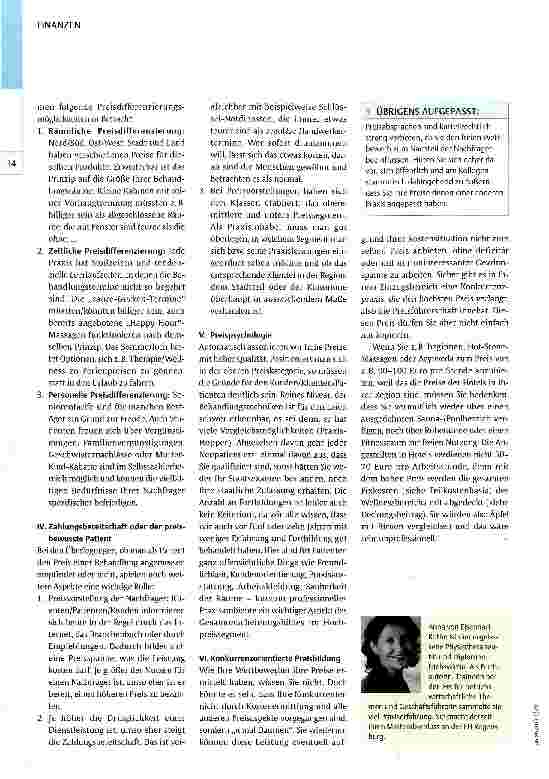 Vorschauseite 3: Sage mir, was du kostest, und ich sage dir, wer du bist...