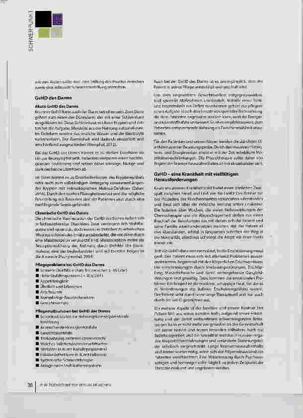 Vorschauseite 4: Graft-versus-Host Disease - wenn der eigene Körper als fremd gilt
