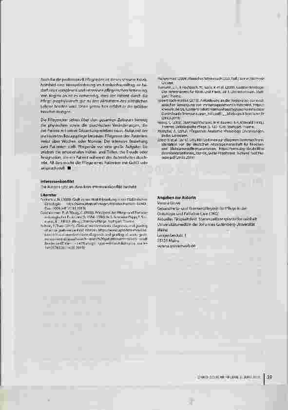 Vorschauseite 5: Graft-versus-Host Disease - wenn der eigene Körper als fremd gilt