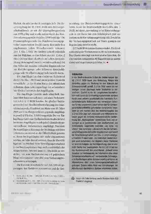 Vorschauseite 4: Werbung für Schwangerschaftsabbrüche
