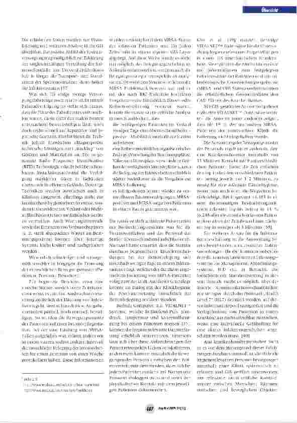 Vorschauseite 6: Nutzung Geographischer Informationssysteme für die Krankenhaushygiene
