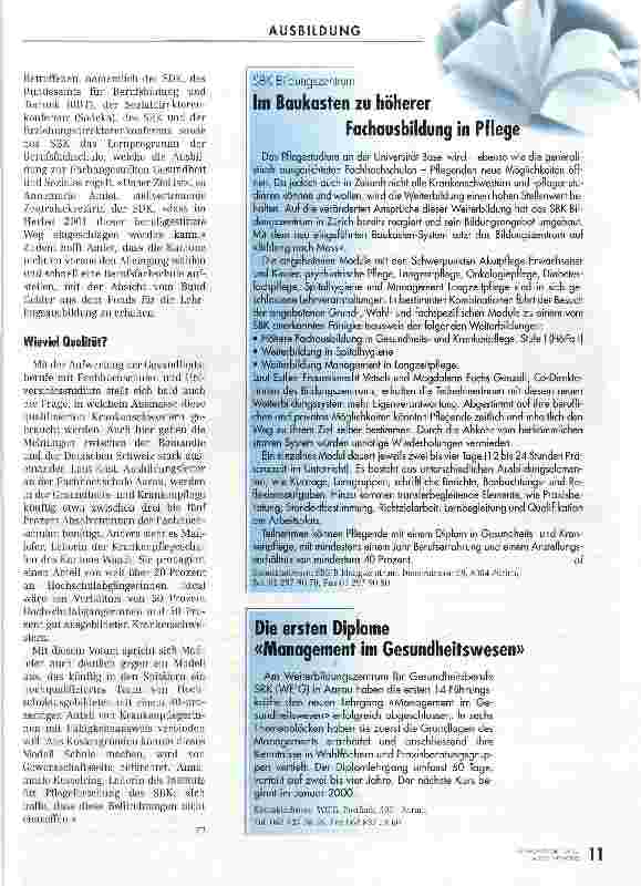 Vorschauseite 4: Von der Krankenschwester zur Gesundheitsexpertin Wandel in den Gesundheitsberufen