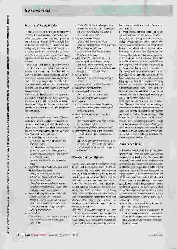 Vorschauseite 3: Humor und Provokation in der Kommunikation