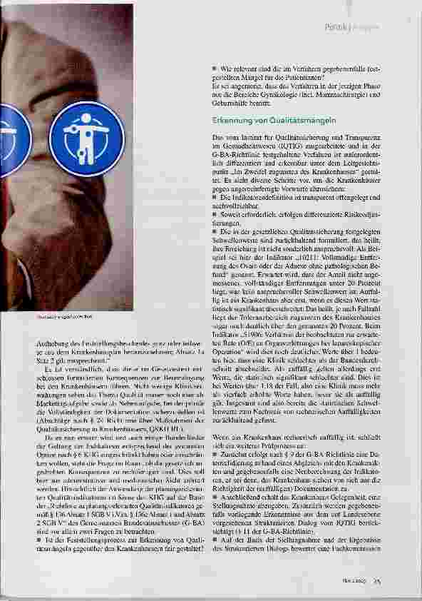 Vorschauseite 2: Im Zweifel für das Krankenhaus