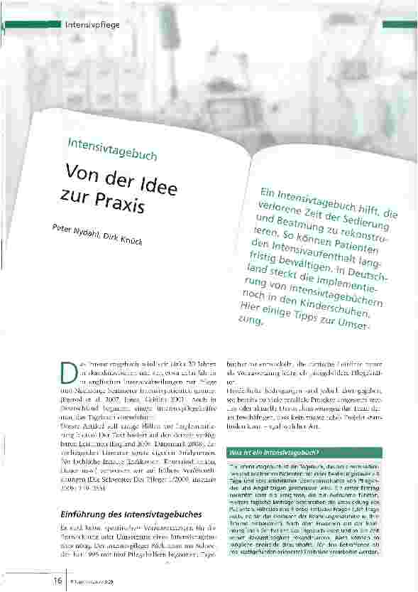 Vorschauseite 1: Von der Idee zur Praxis