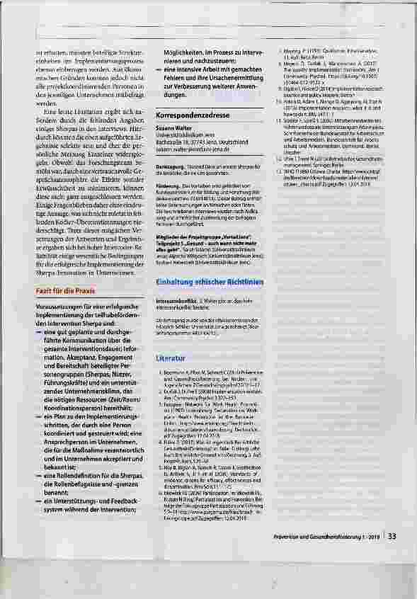 Vorschauseite 5: Implementierungsbedingungen einer Maßnahme zur Gesundheitsförderung leistungsgewandelter Mitarbeiter - eine Interviewbefragung